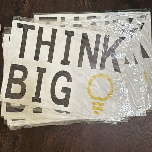 THINK BIG MOTIVATIONAL QUOTE WALL DECAL STICKERS REMOVABLE INSPIRATION - Picture 3 of 5